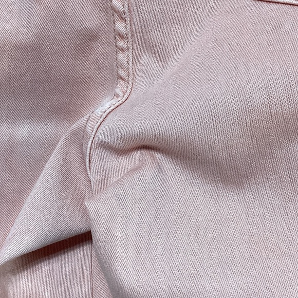 NWT SR vs Sandrine Rose the virgin label Women's Cropped Jeans in Soft Pink - Picture 8 of 15